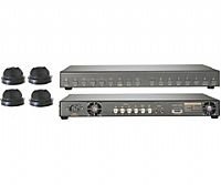SPECO DVR-X4K/1 4-channel 40 GB Digital Video Recorder with 4 Dome Cameras
