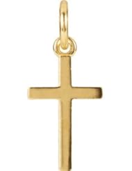 Posh Mommy® Cross Charm 14K Yellow R45321