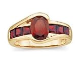 14kt Gold Garnet Ring