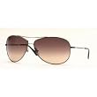 RAY BAN 3293 004/13 GUNMETAL BROWN GRADIENT AVIATOR SUNGLASSES.
