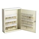 Secure Key Cabinet, 14x3x17-1/8, 110 Keys, Gray, Sold as 1 each