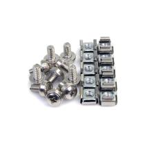 50 Pkg M6 Mounting Screws and Cage Nuts for Server Rack Cabinet