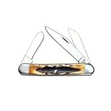 Bear & Son 533 3 Inch Genuine India Stag Bone Small Stockman Knife