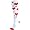 White/scarlet