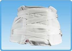 Cotton White Twill Lumbar Support -Large