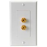 Dayton Audio WP-2B Wallplate Double Banana/Binding Post