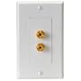 Dayton Audio WP-2B Wallplate Double Banana/Binding Post
