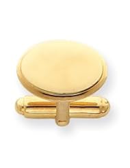 Sterling Silver & Vermeil Oval Cuff Links
