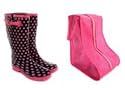 Funky Wellies Size 7 With Free Pink Boot Bag