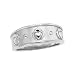 14K White Gold Ladies' Claddagh Wedding Band