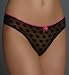 Betsey Johnson Intimates Bubble Mesh Low Rise Thong Panty