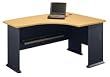 Advantage Beech Finish Right Elbow Desk by Bush Furniture