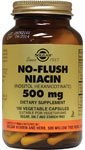 Solgar No-Flush Niacin 500 mg Vegetable Capsules (Vitamin B3) (Inositol Hexanicotinate) 100 Solgar No-Flush Niacin 500 mg Vegetable Capsules (Vitamin B3) (Inositol Hexanicotinate) 100