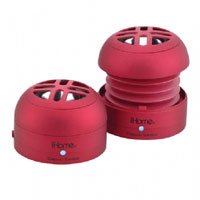 iHome iHM77 Rechargeable Mini Speakers for iPod (Red)
