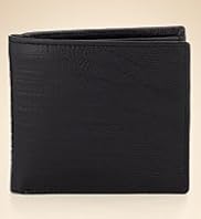 Collezione Leather Faux Lizard Skin Print Wallet