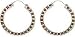 Bead Earring in Sterling Silver & Garnet Gemstone 1.75  (erg007)