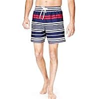 Blue Harbour Horizontal Striped Quick Dry Swim Shorts