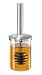 Stainless Steel & Silicone Honey Dipper & Glass Jar