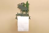 Moose Metal Lodge Rustic Toilet Paper Holder Bath
