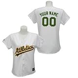 MLB Women's Oakland A's Replica Jersey Personalized (White, Medium)