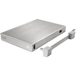 Lacie Rikiki GO 500 GB USB 2.0 Portable External Hard Drive 301939 (Silver)