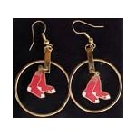 Boston Red Sox Hoop Earrings