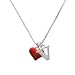 3-D Translucent Red Puff Heart 