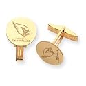 14K Arizona Cardinals Disc Logo Cuff Links