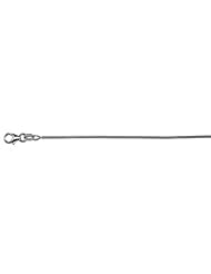 18K White Gold Snake 1.2mm Necklace 30 Inch