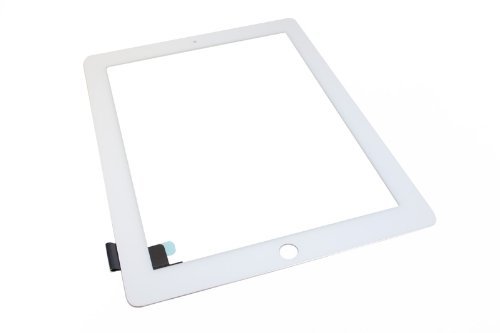 Teenitor New White iPad 2 Digitizer Touch Screen Front Glass Assembly
