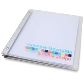Pina Zangaro Vista Screwpost Presentation Books - Snow, 11 H x 8frac12; W, Vista