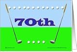 70th Golf Birthday Card