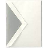 Review Crane & Co.  / 25 Pearl White Embassy Envelope with Silver Liner