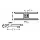 Music City Metals 21002-78002 Cast Iron Burner Replacement for Select MHP and PGS Gas Grill Models