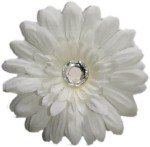Flower Hair Clip White Daisy from Posies Accessories (White)