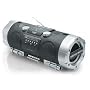 CD Boombox with AM/FM Tuner, Cassette Deck and Powered Woofer