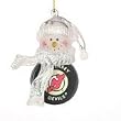 New Jersey Devils 2.5" Acrylic Basketball Snowman Holiday Ornament - NHL Hockey