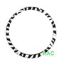 Animal Print Steering Wheel Cover - Zebra