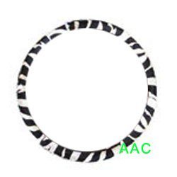 Animal Print Steering Wheel Cover - Zebra