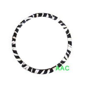 Animal Print Steering Wheel Cover - Zebra