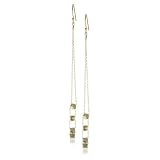 Vanessa Mooney Gold-Plated Nugget Slider Earrings