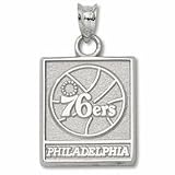 Philadelphia 76ers Sterling Silver Pendant