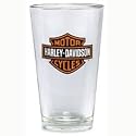 Harley-Davidson&reg; Bar & Shield Logo 16 oz. Pint Beer, Beverage Glass. Set of Four. 99307-07V