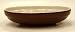 Ceramic Wide Rim Cat Dish 6.25" Brown