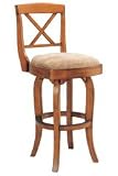 Raleigh 26 Swivel Stool in Oak Finish By Berkline Family Dining