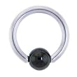 14 Gauge BCR HEMATITE Captive Ring 5/16" 5mm