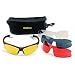 Allen Company Adult Blade 4 Lens Style Combo Case (Clear, Red, Yellow, Smoke)