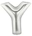 Shindigz 40 Inch Megaloon Silver Letter Y Balloons - Wholesale