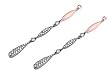 Sterling Silver Two-Toned CZ Earrings - Size: 75mm