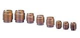 E-Z LOK Threaded Insert For Hard Wood, 5/16-24 Int Thread - Brass (Pack of 10)